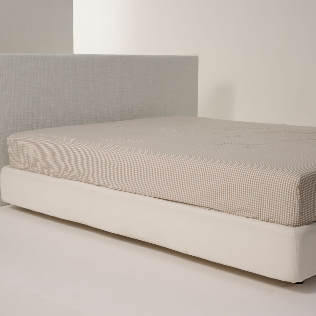 01 32 0151 Lencol de Baixo Avulso Mix And Match Xadrez Caqui Branco 004